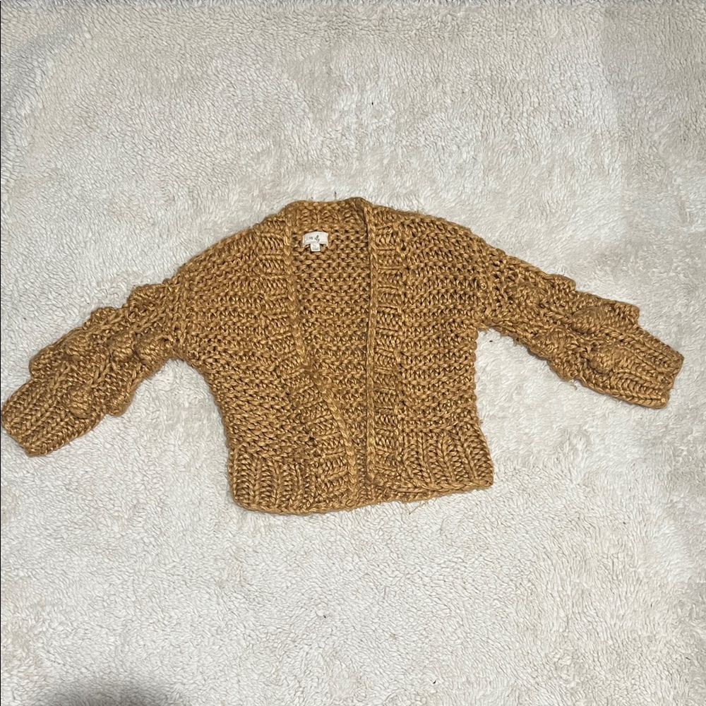 En Elly Chunky Knit kids Sweater - Tan